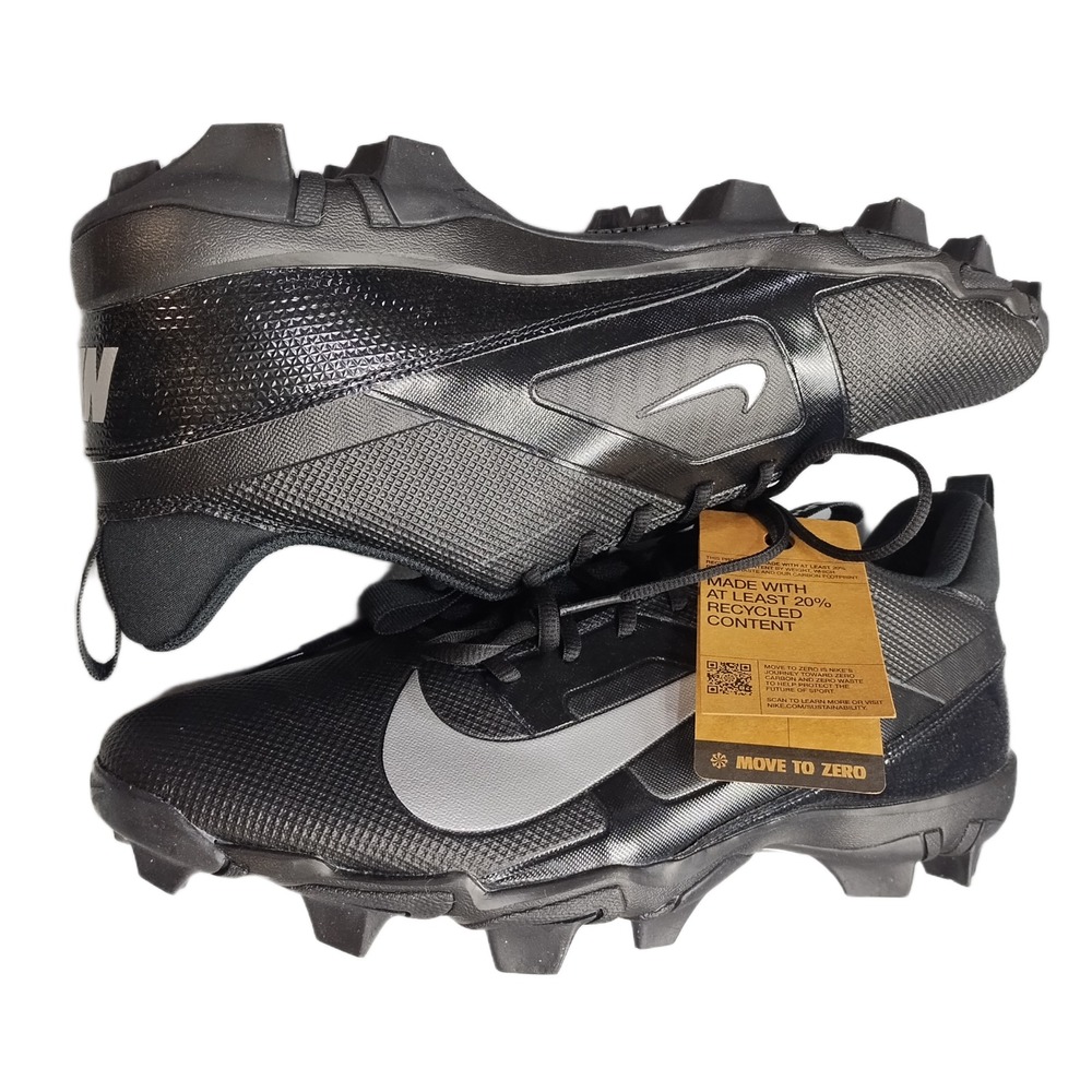 Nike Alpha Menace 4 Shark Football Cleats Mens US 15 Black Lace Up FN0028-002